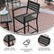 Flash Furniture Patio Bar Stool with Gray Wash Slats and Armrests XU-DG-HW6036B-ARM-GY-GG - alternate 10